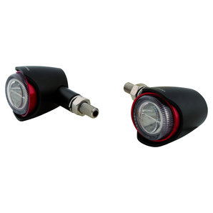 Akron-X LED-Blinker E-geprüft- Paar-  in schwarz oder rot Highsider