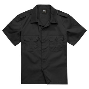 Brandit US Shirt Ripstop Kurzarmhemd Schwarz unter Brandit
