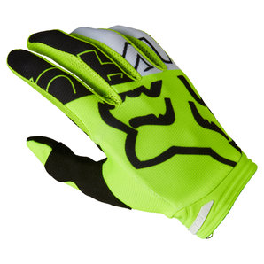 Fox 180 Skew Handschuhe Neon Gelb Schwarz