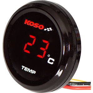 Koso Coin-Thermometer Rote Anzeige